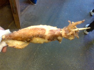 squid on stick