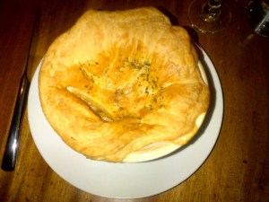 Chicken Pot Pie with Fois Gras Gravy