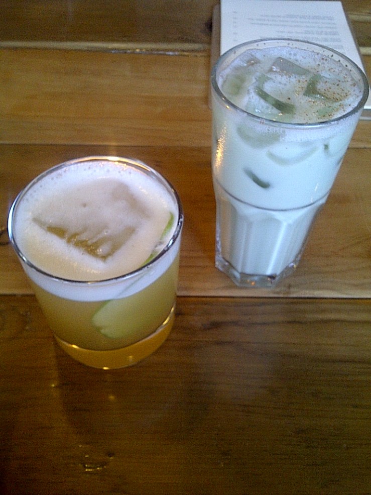 Cider Sour and Chocolate Mint Almond MIlk Shake