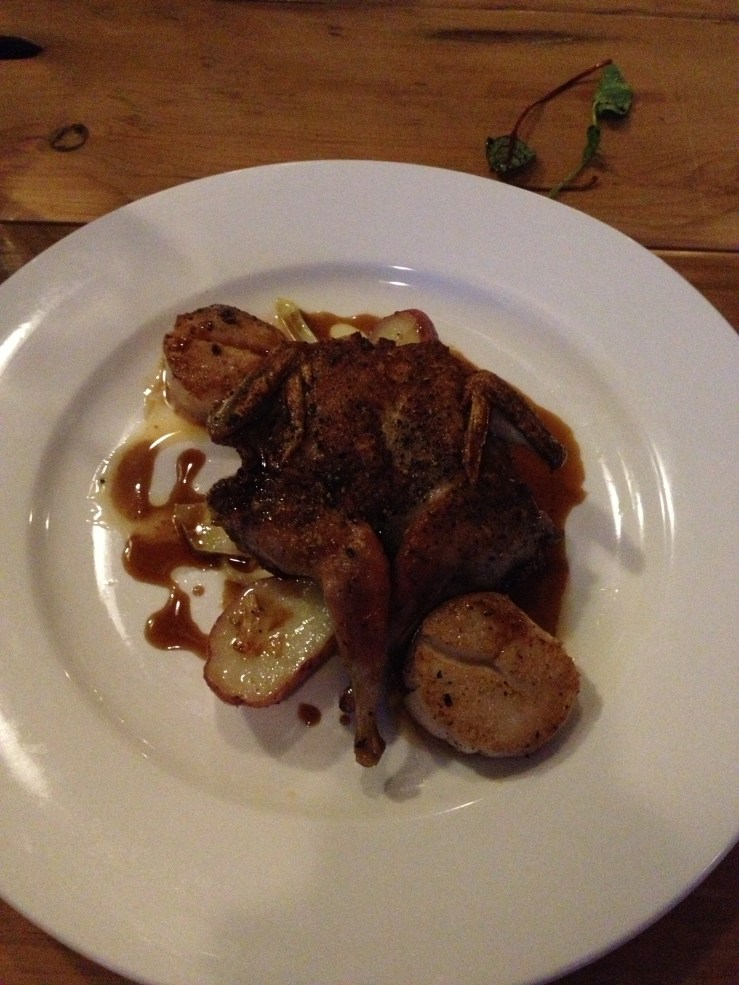 Quail and Scallops $19