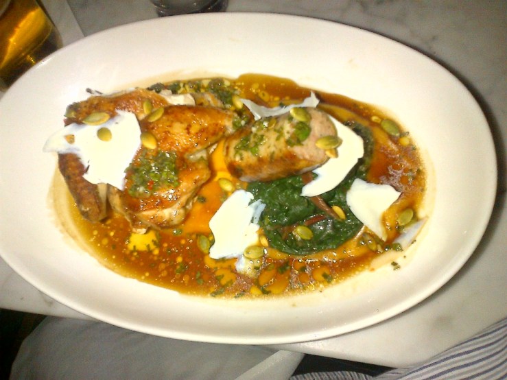 Cornish Game Hen and Sausage