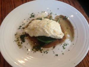 Pristine Poached Halibut with Lobster Curry $16