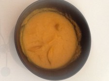 Pumpkin soup with Apple Croutons