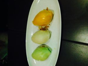 Apple, lychee kombucha and buckthorn ($3 each)