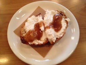 Pane and Ricotta $3.50
