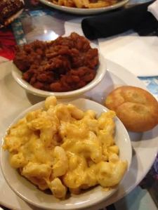 Mac and Cheese and side of beans