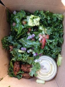 Kale Salad with Falafel $7
