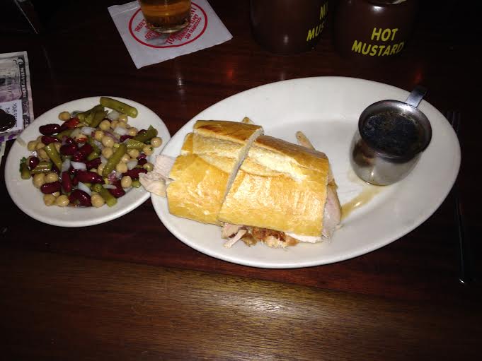 Turkey Sandwich $6 with Pickled Bean Salad $2.65