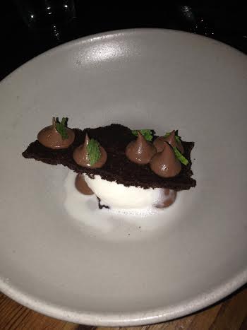 Chocolate Sable with Milk Ice