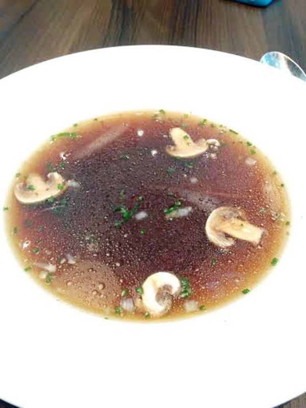 Wild and Tame Mushroom Soup $14