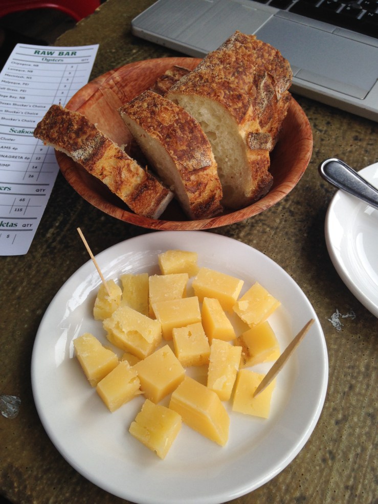 Aged Mahon Cheese $8 with Bread $2